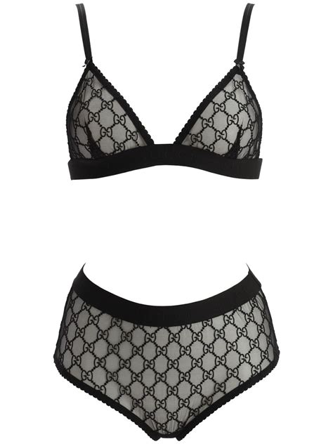 gucci panty black|gucci panties and bra.